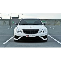 Аэродинамический обвес с расширением кузова и капотом Black Series на Mercedes S W221